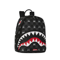 GRAY PEEKING CHARACTER CHECK SAVAGE BACKPACK