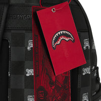 GRAY PEEKING CHARACTER CHECK SAVAGE BACKPACK