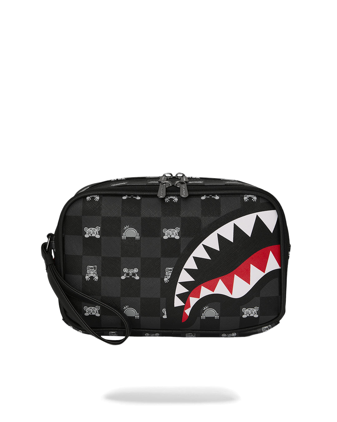 GRAY PEEKING CHARACTER CHECK TOILETRY BRICK