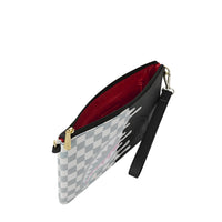 CREAM CHECK UNFINISHED SHARK CROSSBODY POUCHETTE