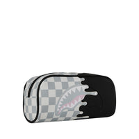 CREAM CHECK UNFINISHED SHARK PENCIL POUCH