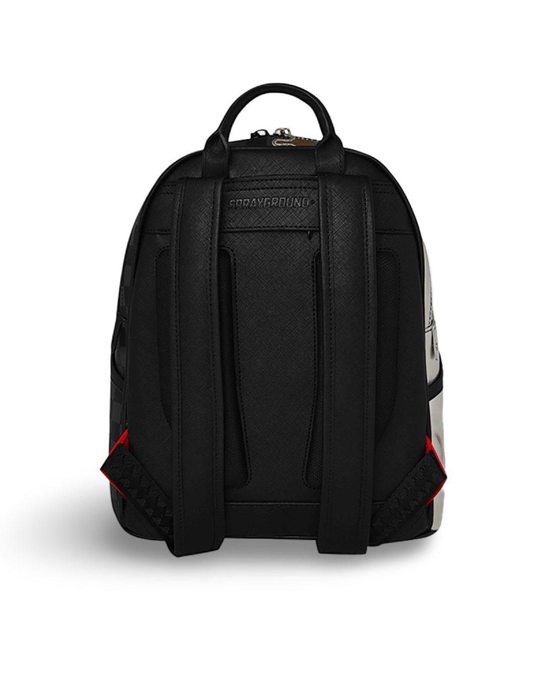 SILVER SIDE DRIP BLACK CHECK SAVAGE BACKPACK