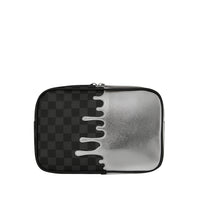 SILVER SIDE DRIP BLACK CHECK BRICK TOILETRY