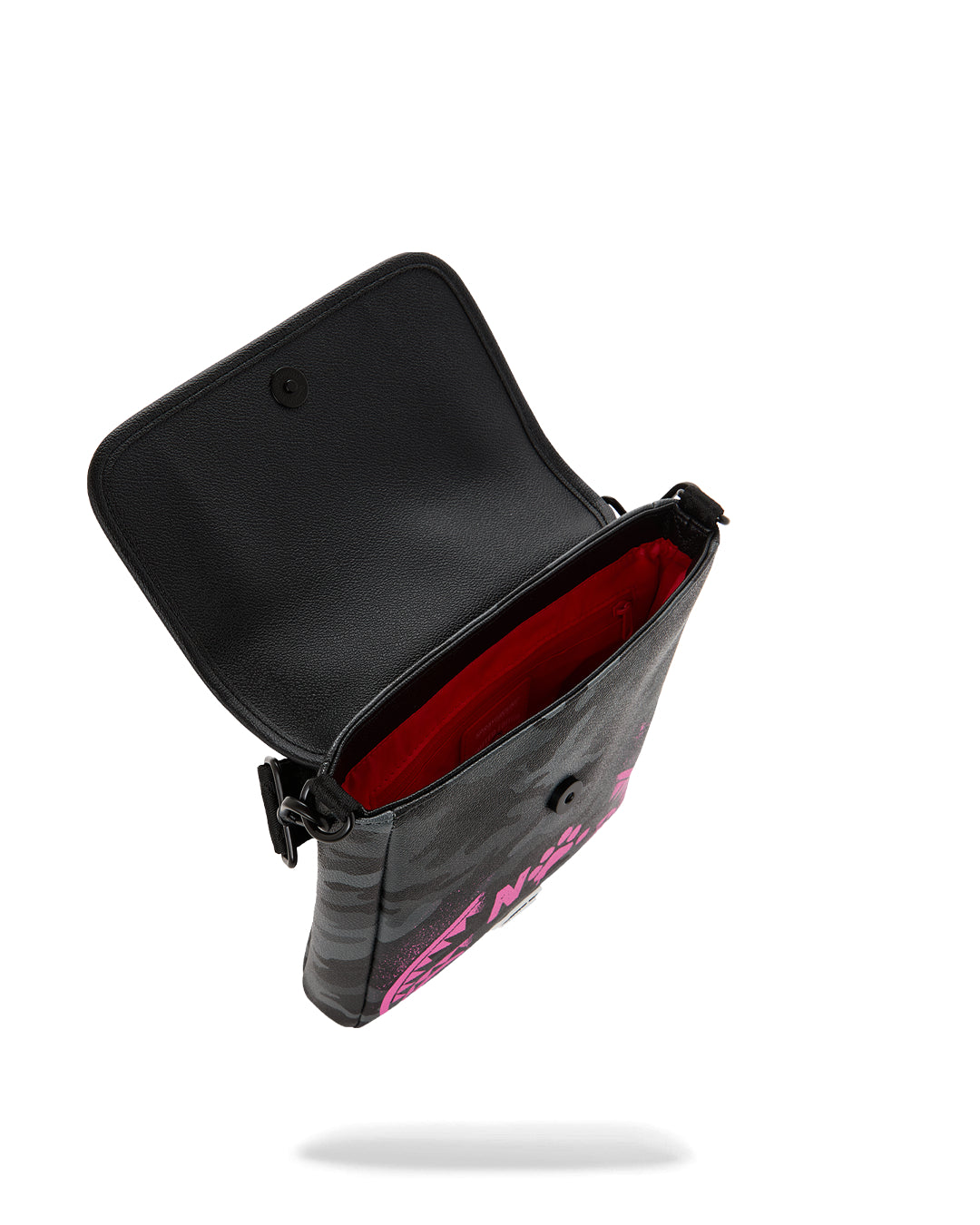 PEANUTS SNOOPY PINK STENCIL MESSENGER SLING