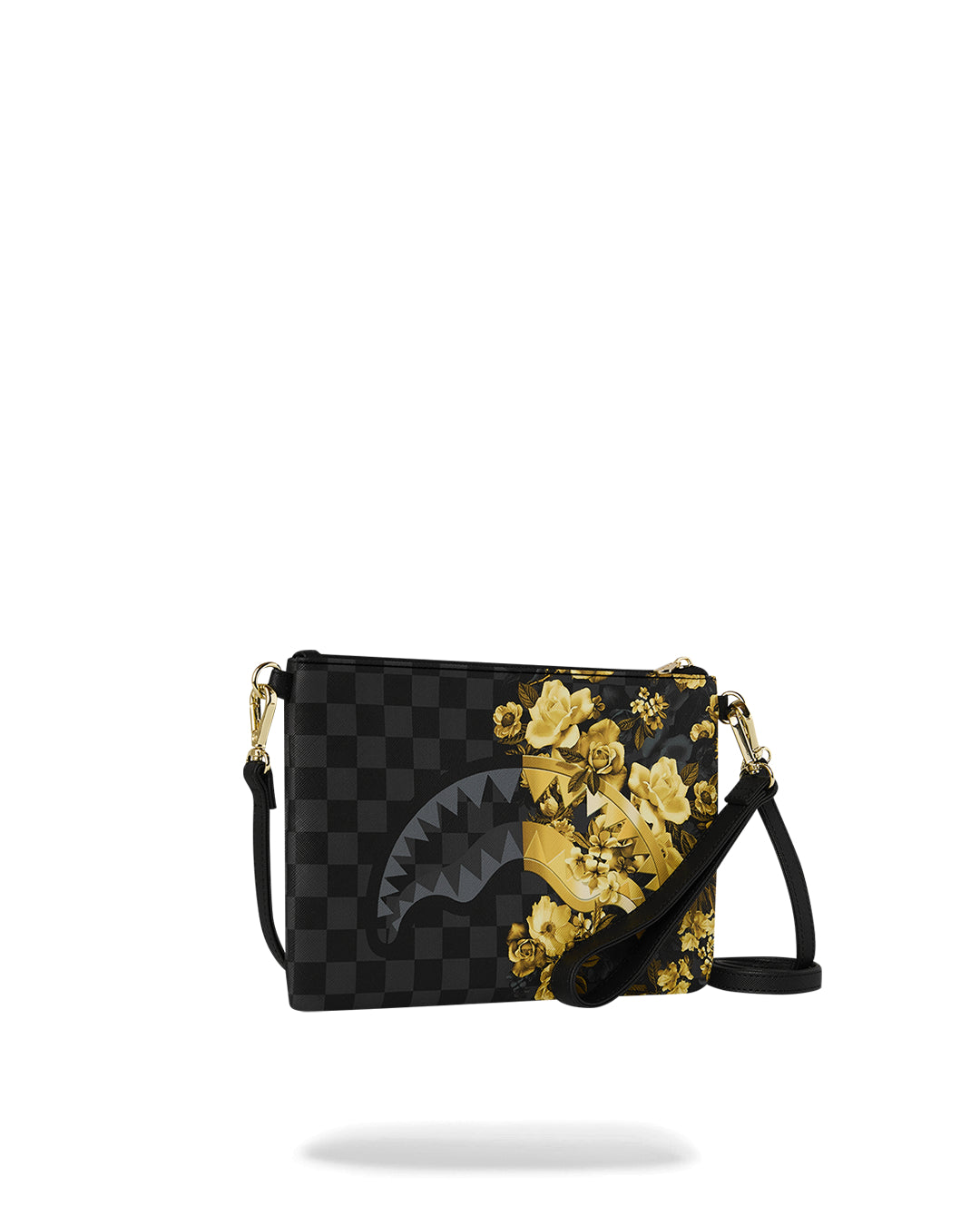 GOLD FLORAL REMIX CROSSBODY POUCHETTE