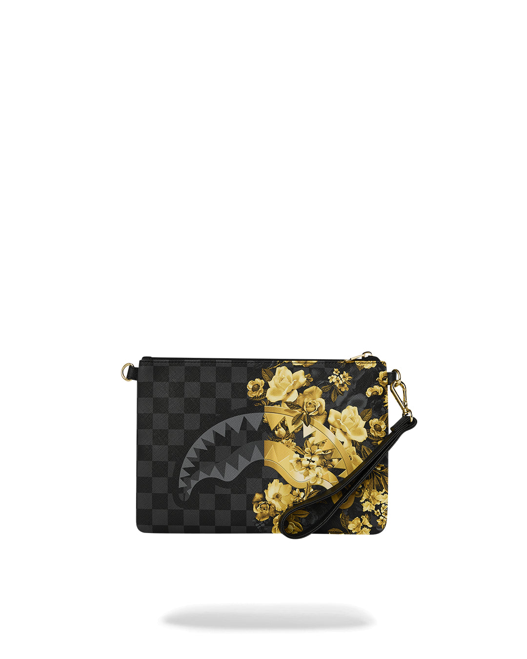 GOLD FLORAL REMIX CROSSBODY POUCHETTE