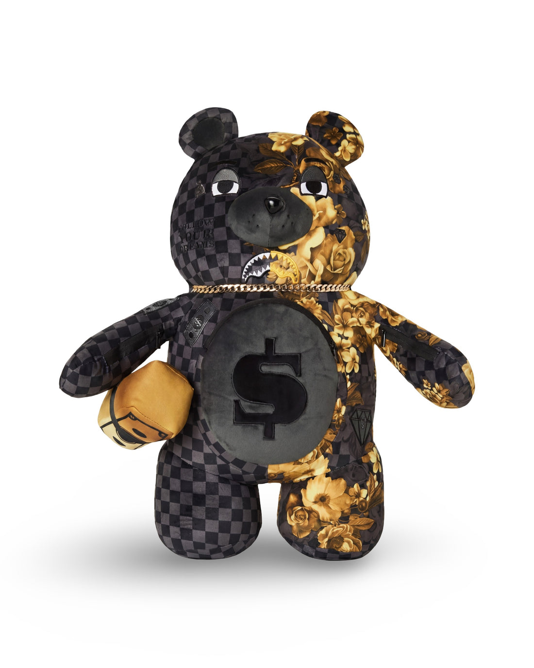 GOLD FLORAL REMIX MONEYBEAR BACKPACK