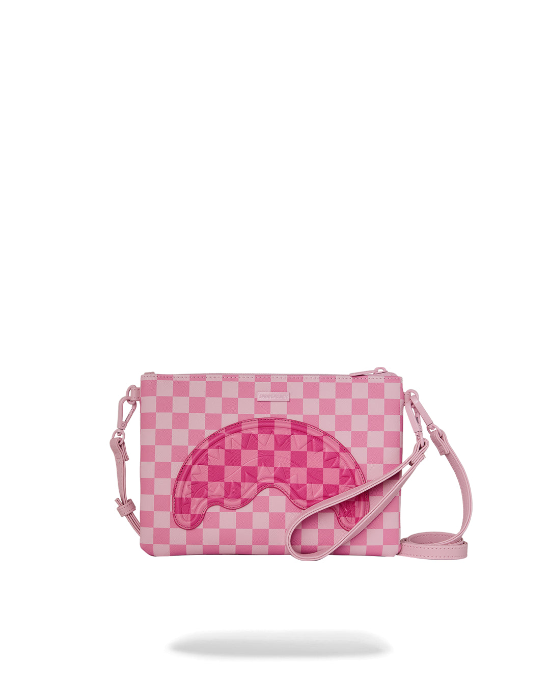PINK SIP PATCH CROSSBODY POUCHETTE