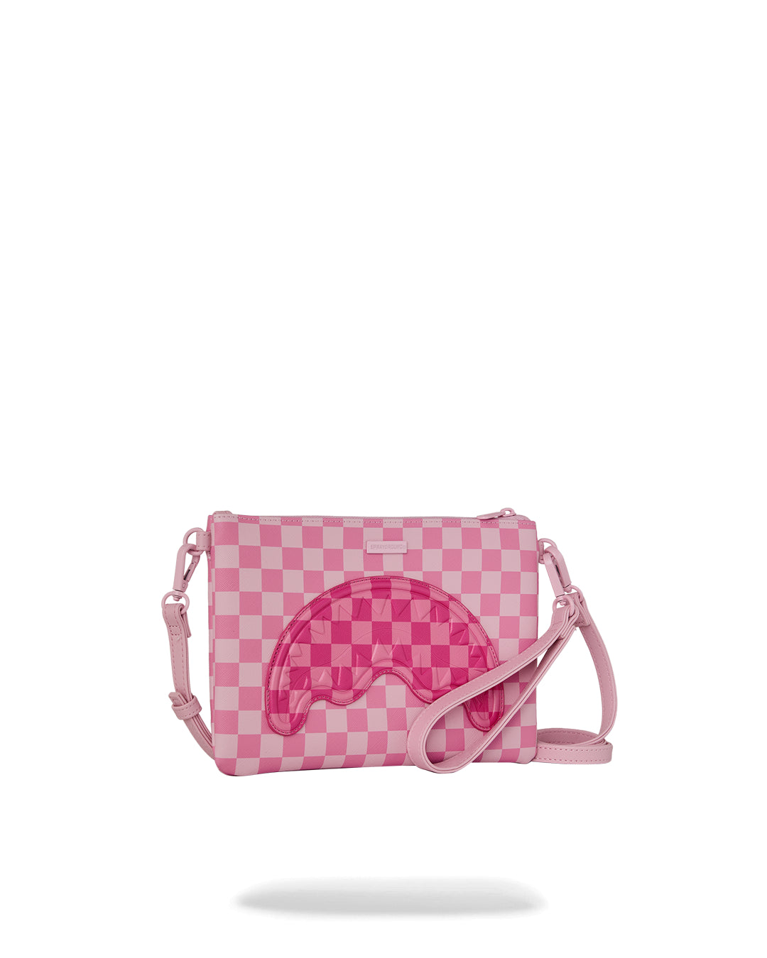PINK SIP PATCH CROSSBODY POUCHETTE