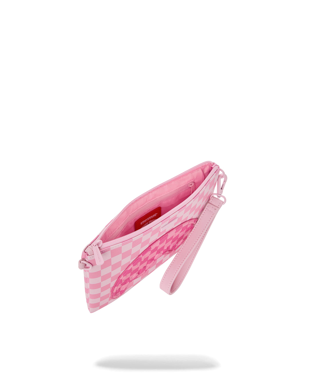 PINK SIP PATCH CROSSBODY POUCHETTE