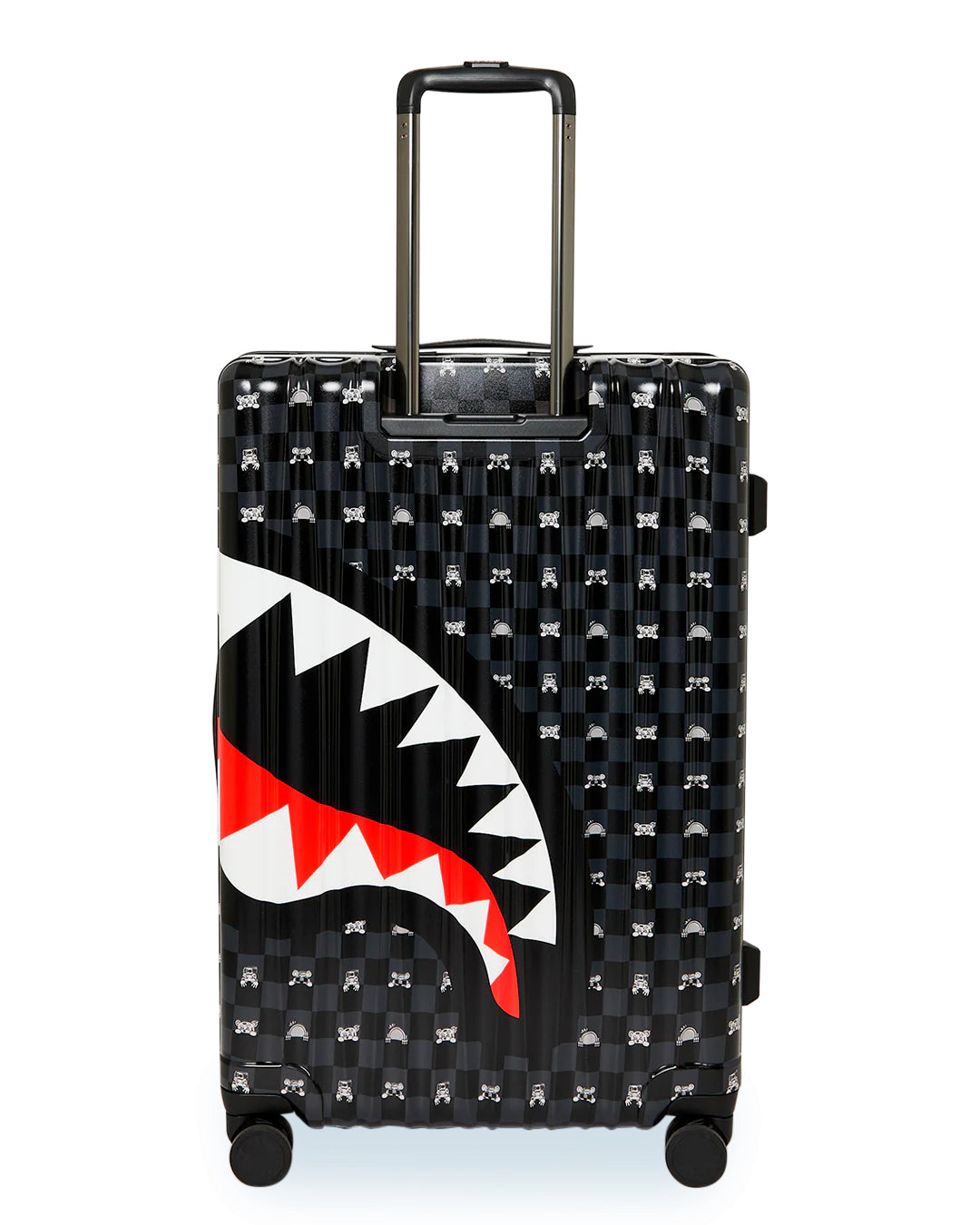 GRAY PEEKING CHARACTER SKETCH LARGE HARD LUGGAGE