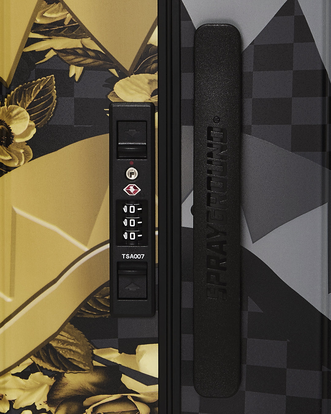 GOLD FLORAL RMX CARRY-ON HARD LUGGAGE