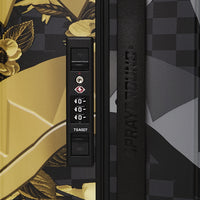 GOLD FLORAL RMX CARRY-ON HARD LUGGAGE