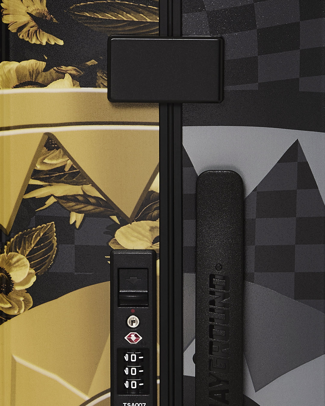 GOLD FLORAL RMX CARRY-ON HARD LUGGAGE