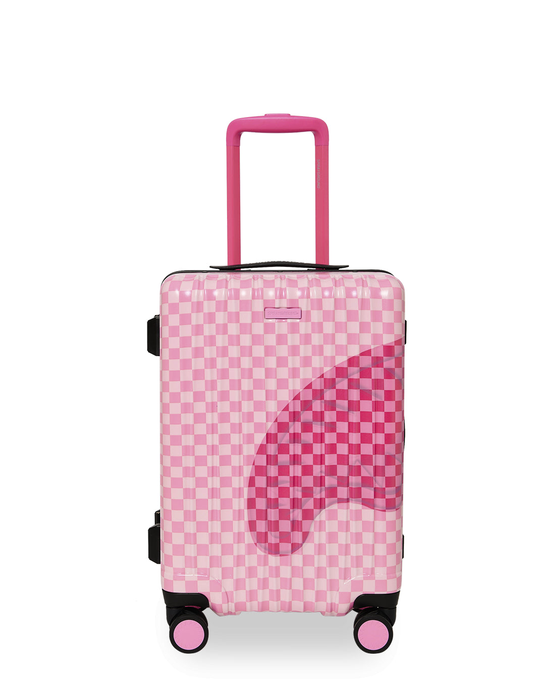 PINK SIP PATCH CARRY-ON LUGGAGE