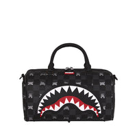 GRAY PEEKING CHARACTER CHECK MINI DUFFLE