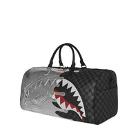 SILVER SIDE DRIP BLACK CHECK LARGE DUFFLE
