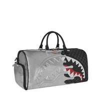 SILVER SIDE DRIP BLACK CHECK LARGE DUFFLE