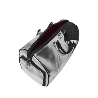 SILVER SIDE DRIP BLACK CHECK LARGE DUFFLE