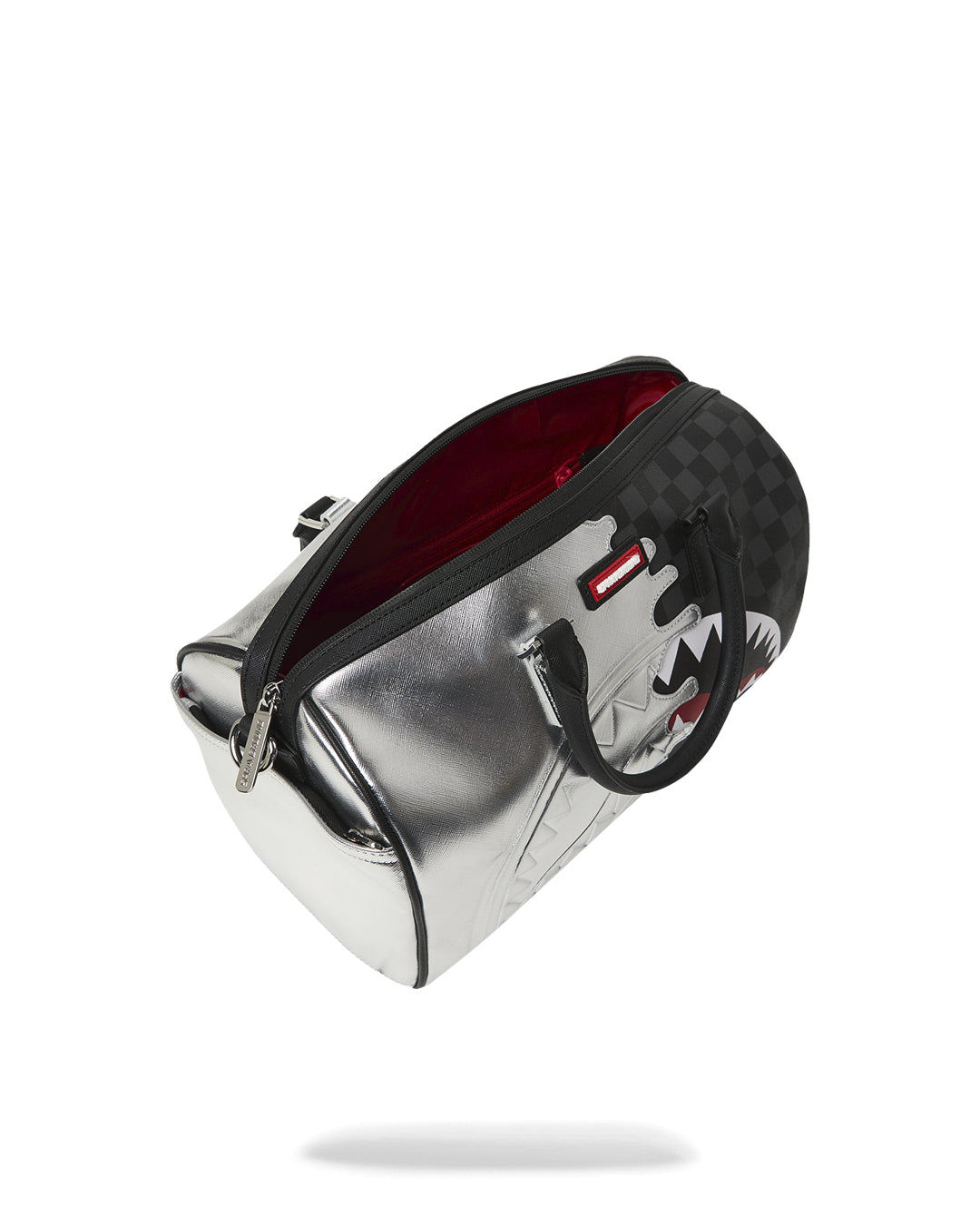 SILVER SIDE DRIP BLACK CHECK MINI DUFFLE