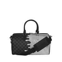 SILVER SIDE DRIP BLACK CHECK MINI DUFFLE