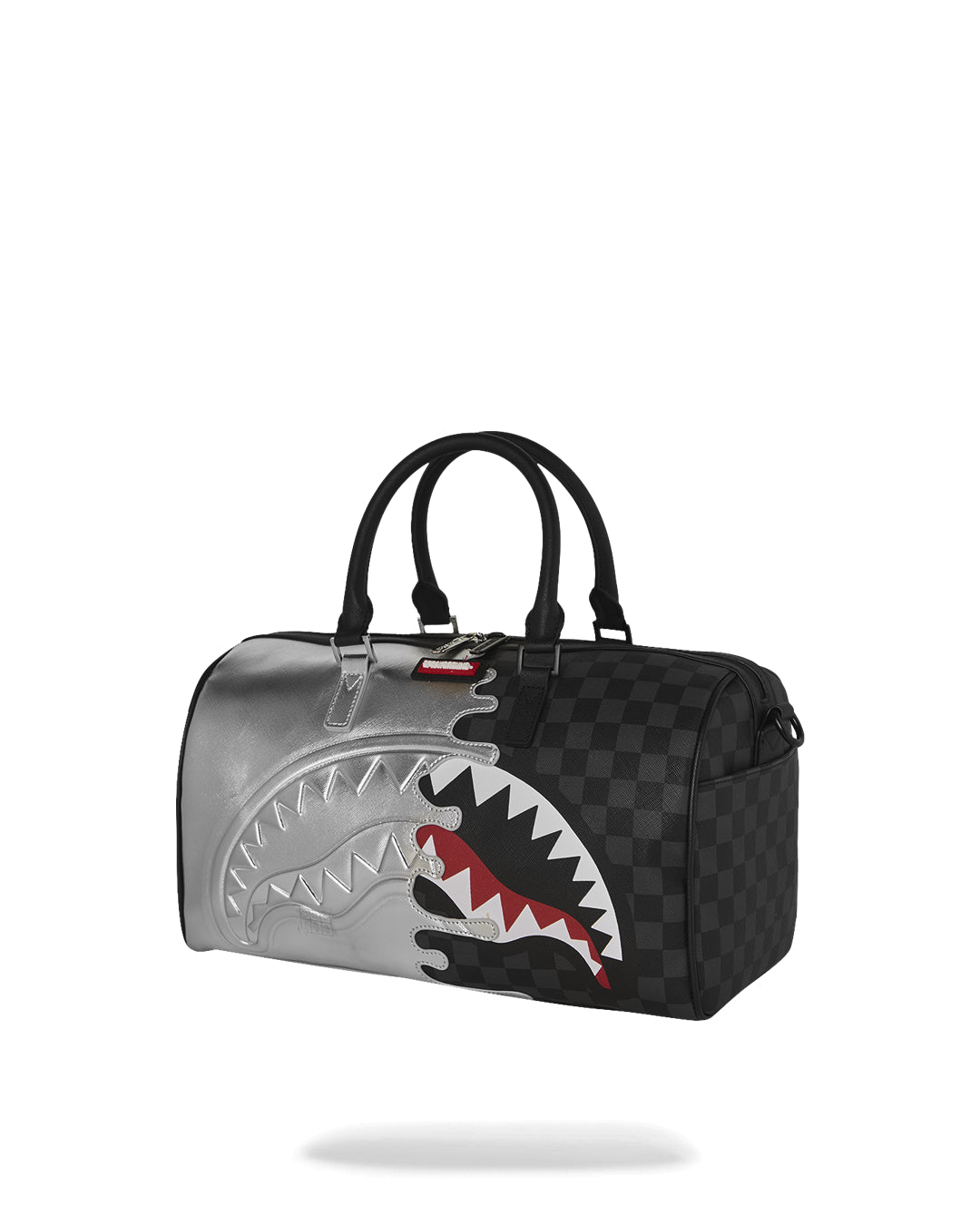 SILVER SIDE DRIP BLACK CHECK MINI DUFFLE