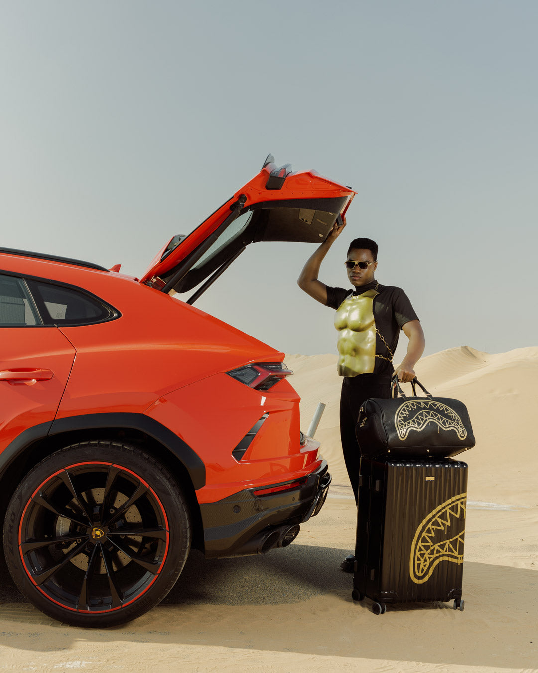 THAT GOLD DRAP DUFFLE