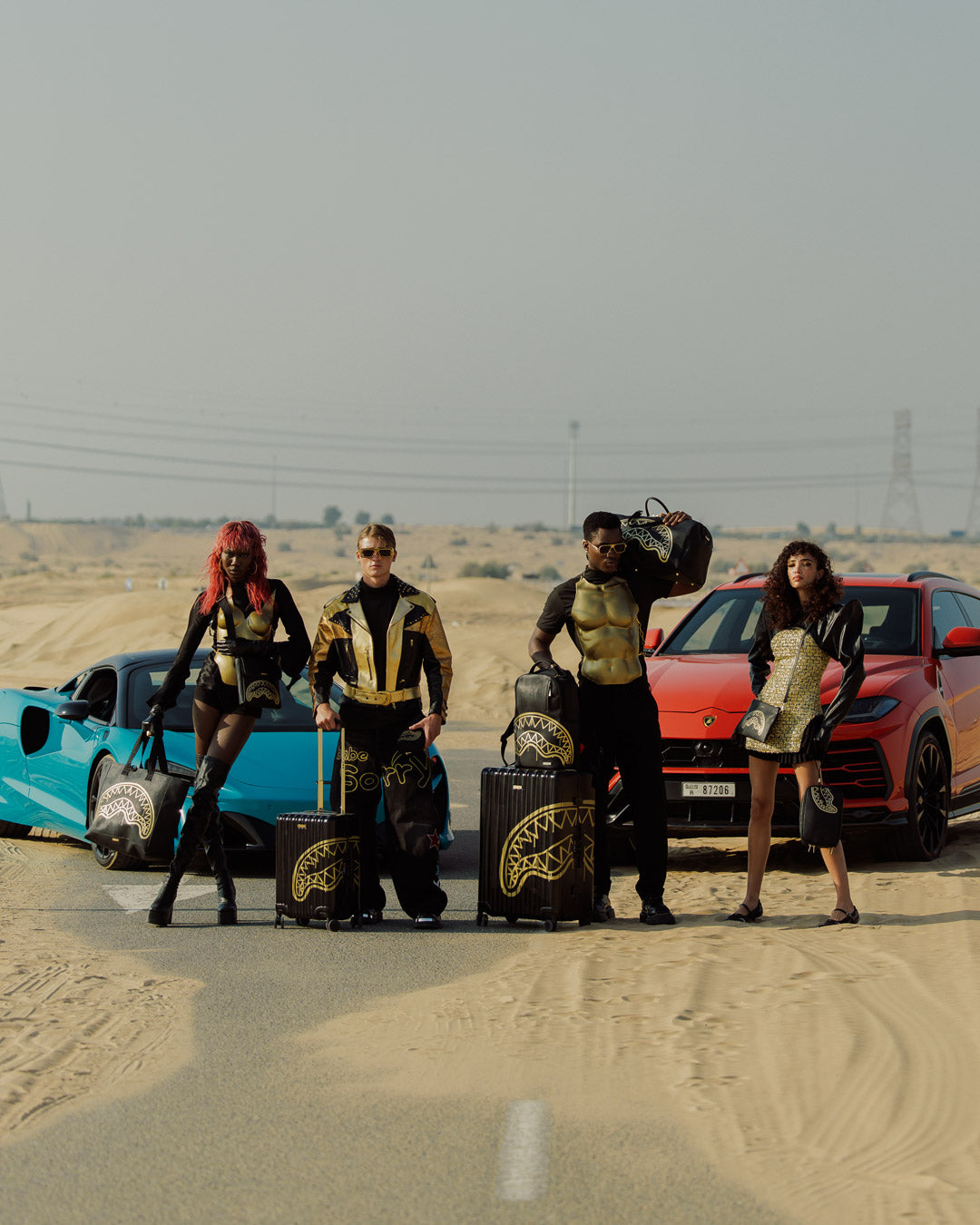 THAT GOLD DRAP DUFFLE