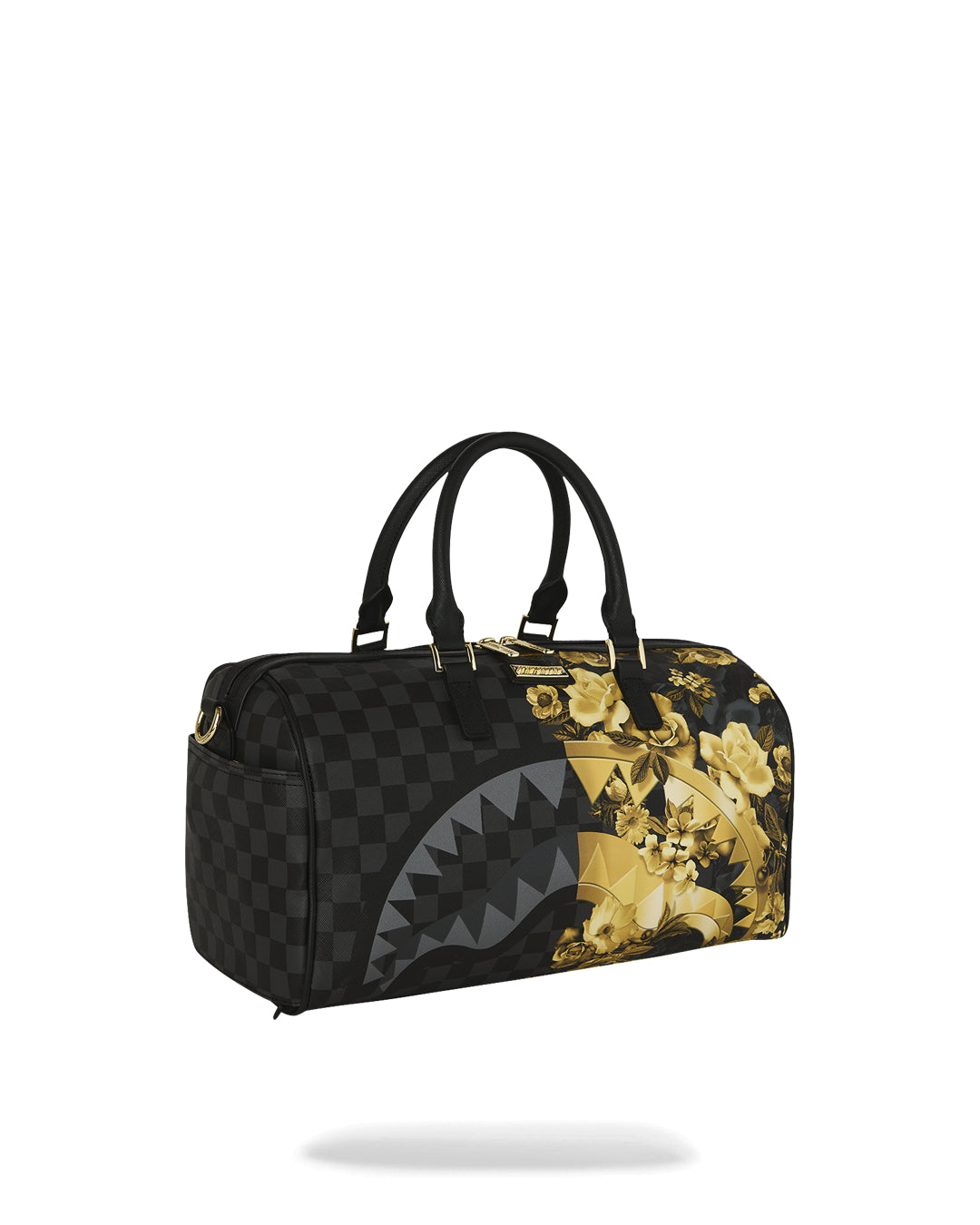 GOLD FLORAL REMIX MINI DUFFLE