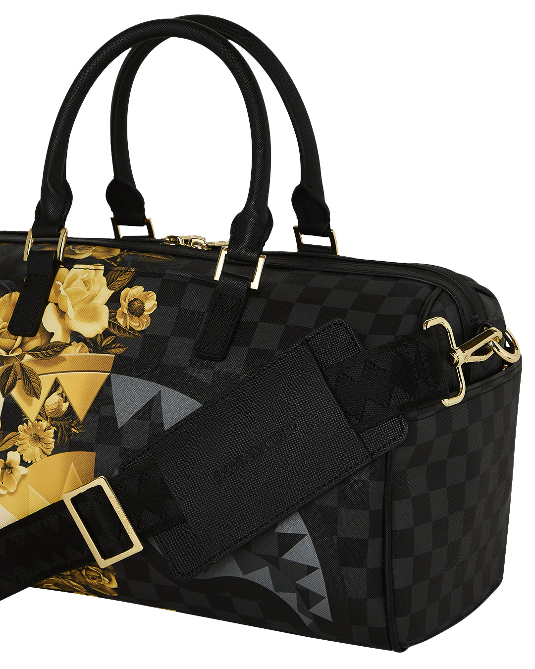 GOLD FLORAL REMIX MINI DUFFLE