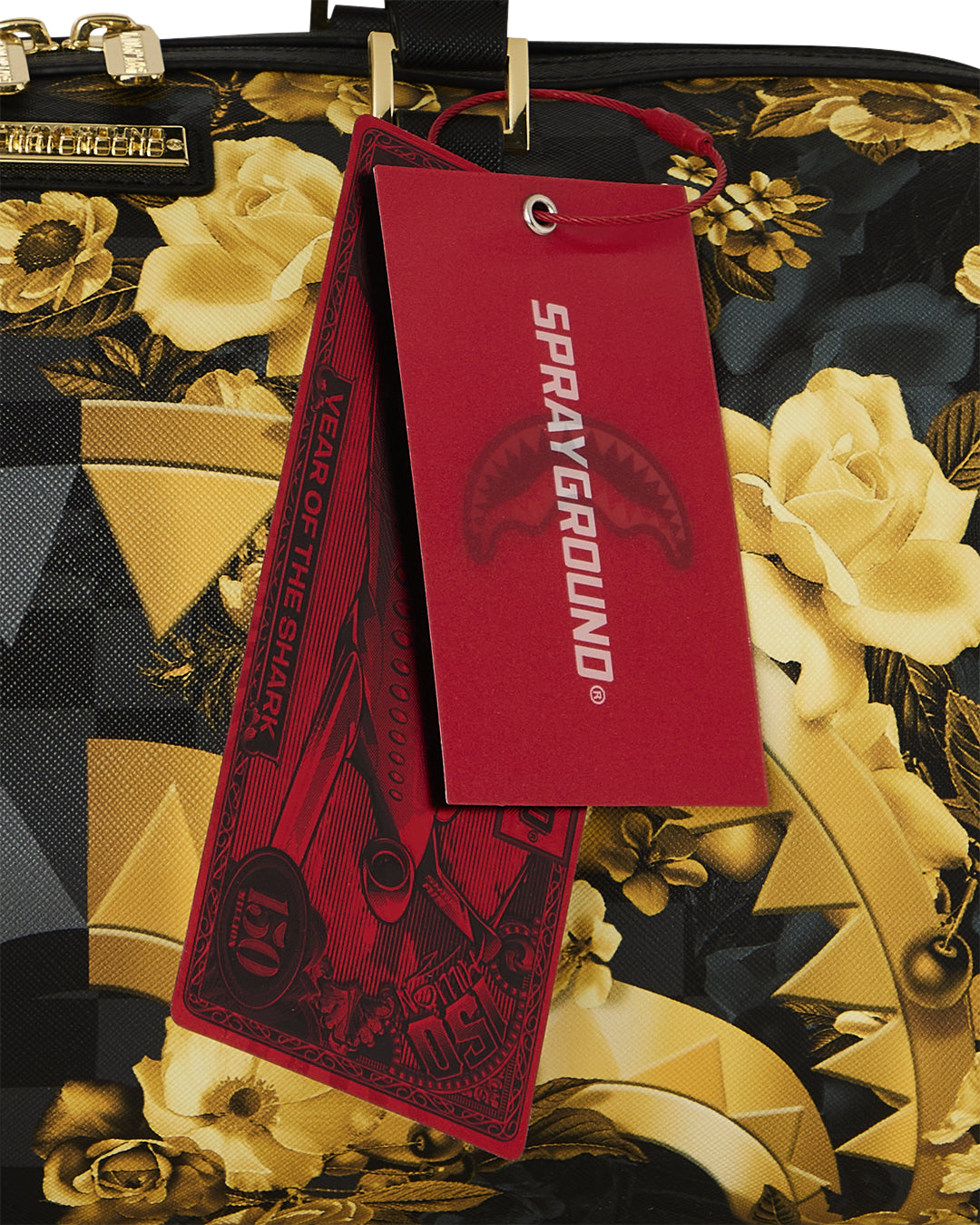 GOLD FLORAL REMIX MINI DUFFLE
