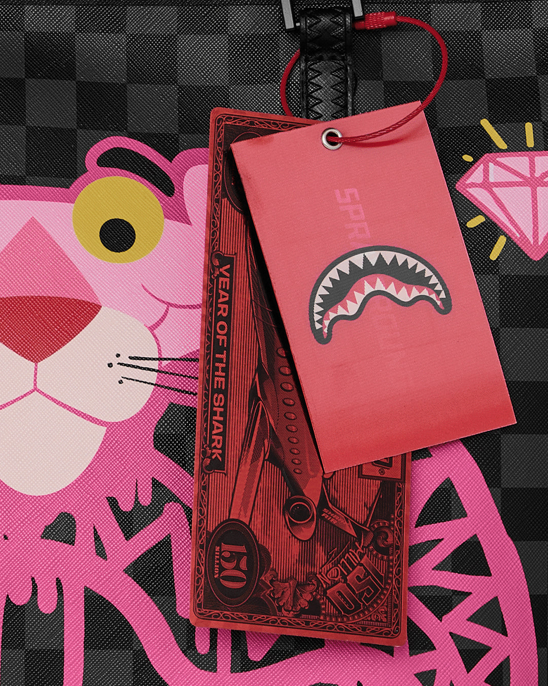PINK PANTHER DRIPPY DIAMONDS TOTE