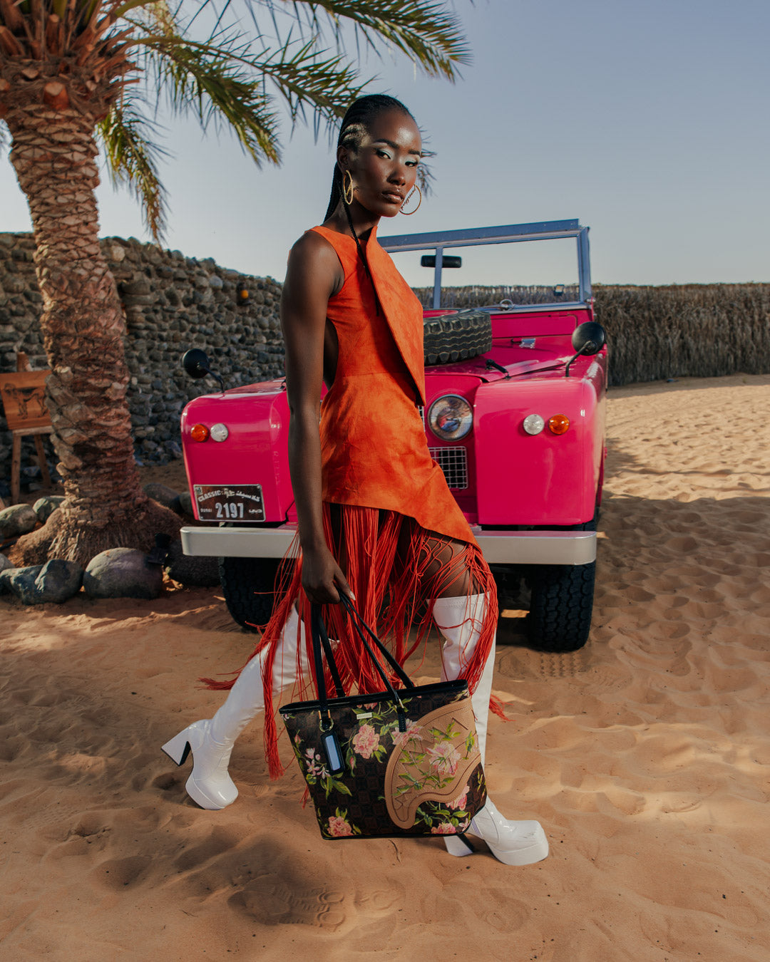 AI HENNY FLORAL TOTE