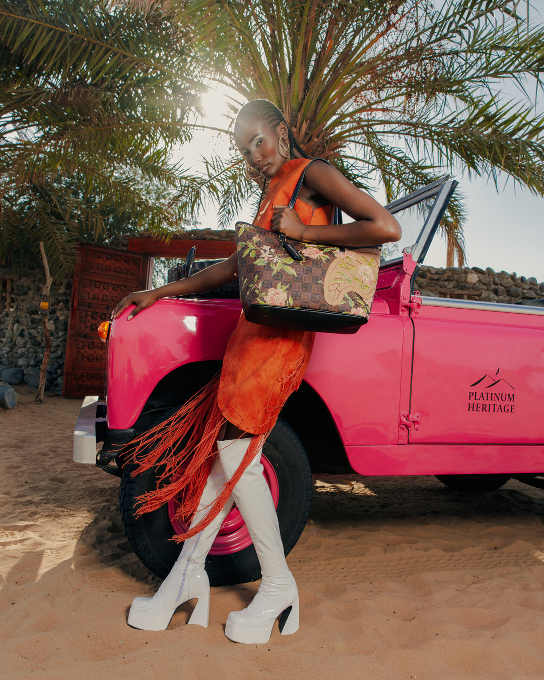 AI HENNY FLORAL TOTE