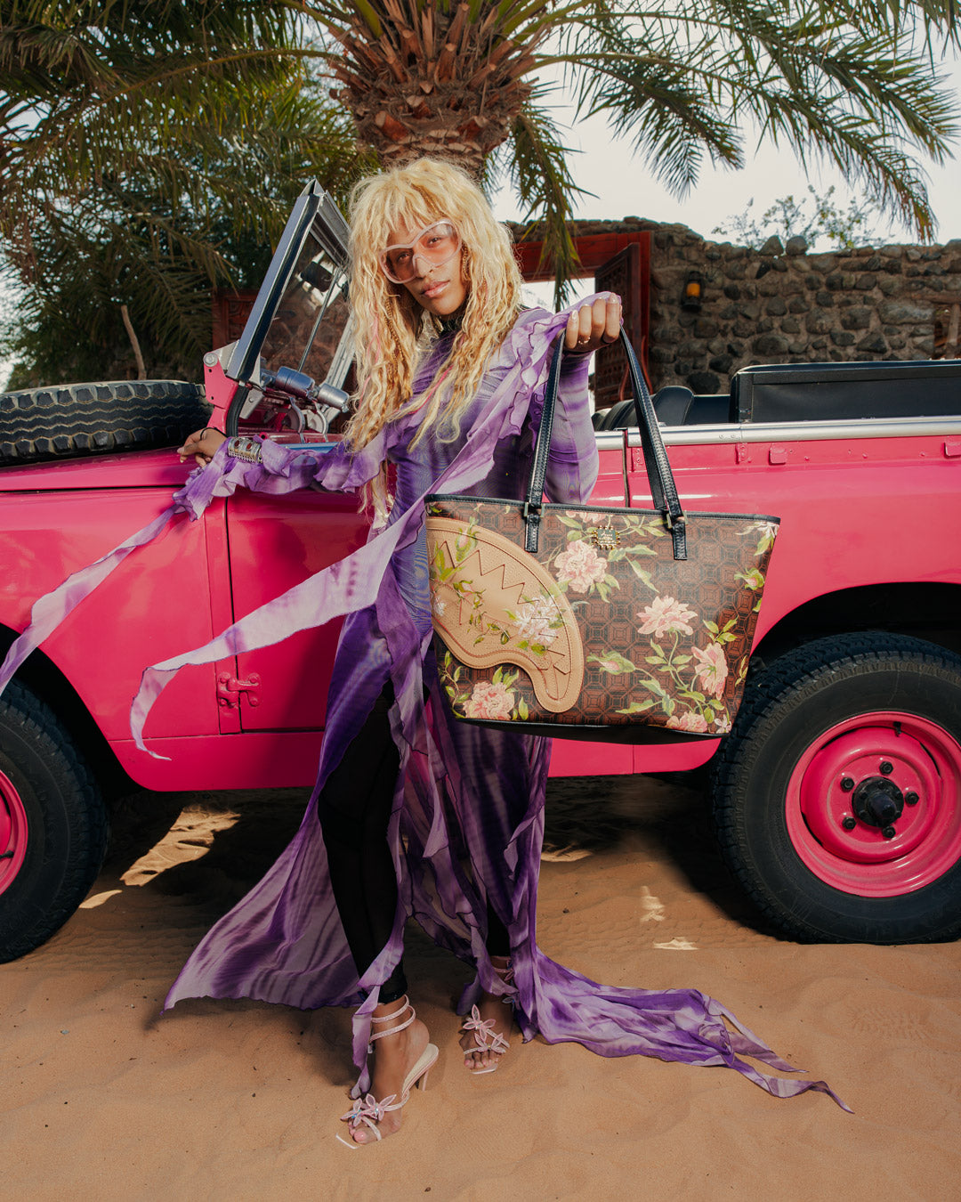 AI HENNY FLORAL TOTE