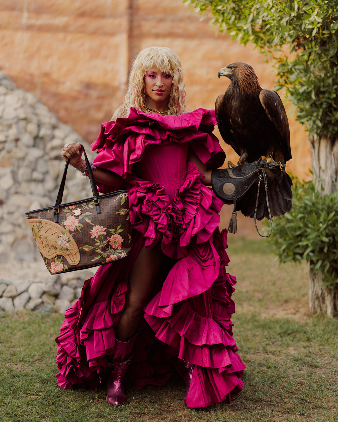 AI HENNY FLORAL TOTE