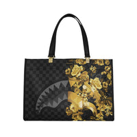 GOLD FLORAL REMIX TORTUGA TOTE