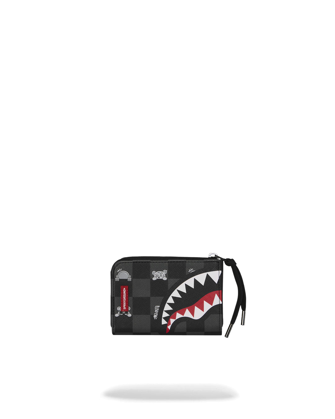 GRAY PEEKING CHARACTER CHECK WALLET