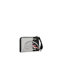 SILVER SIDE DRIP BLACK CHECK WALLET