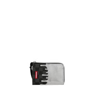 SILVER SIDE DRIP BLACK CHECK WALLET