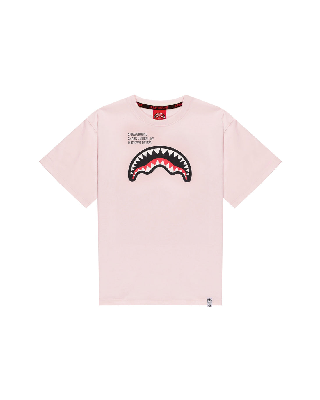 SHARK BASIC REG T-SHIRT LIGHT PINK