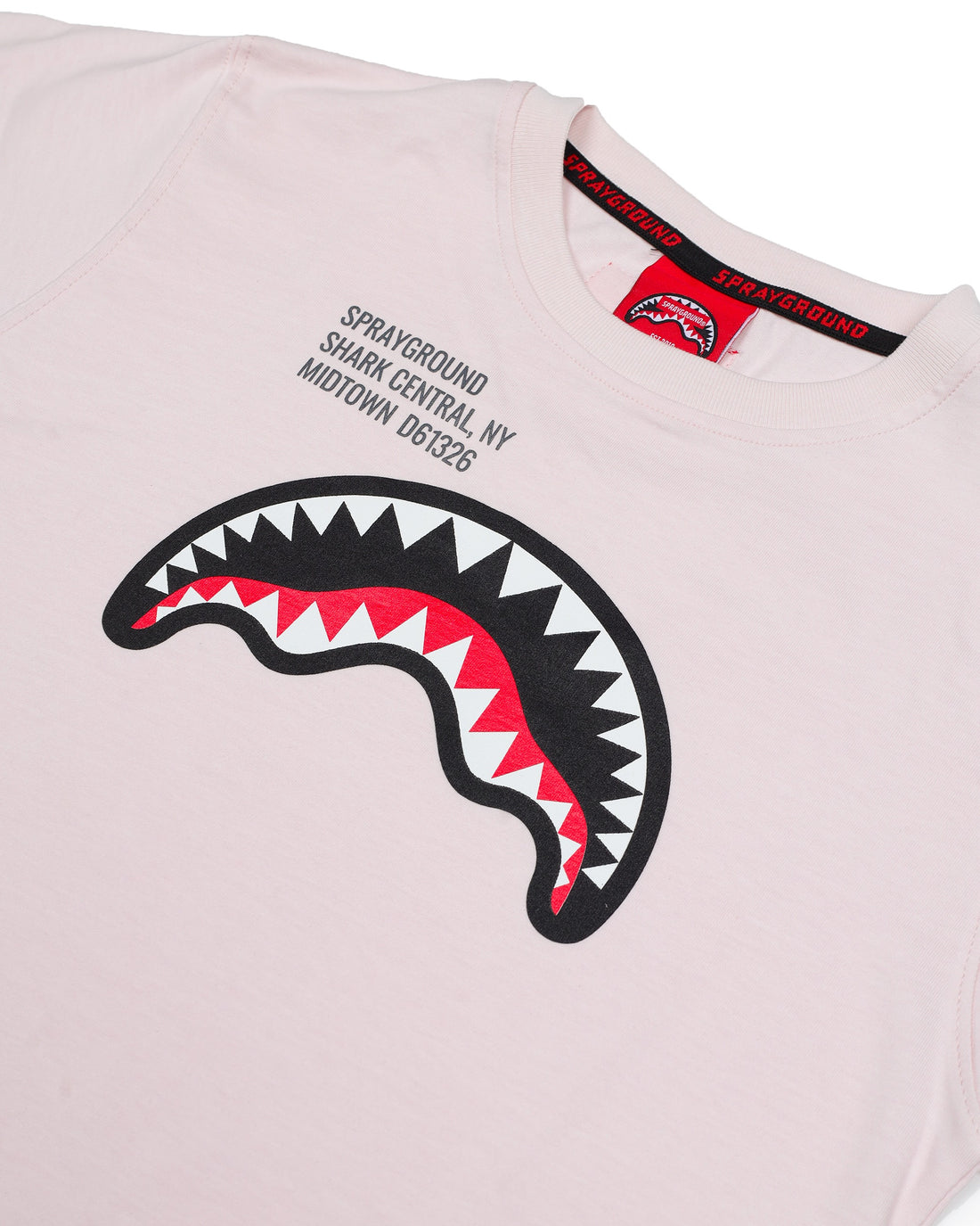 SHARK BASIC REG T-SHIRT LIGHT PINK