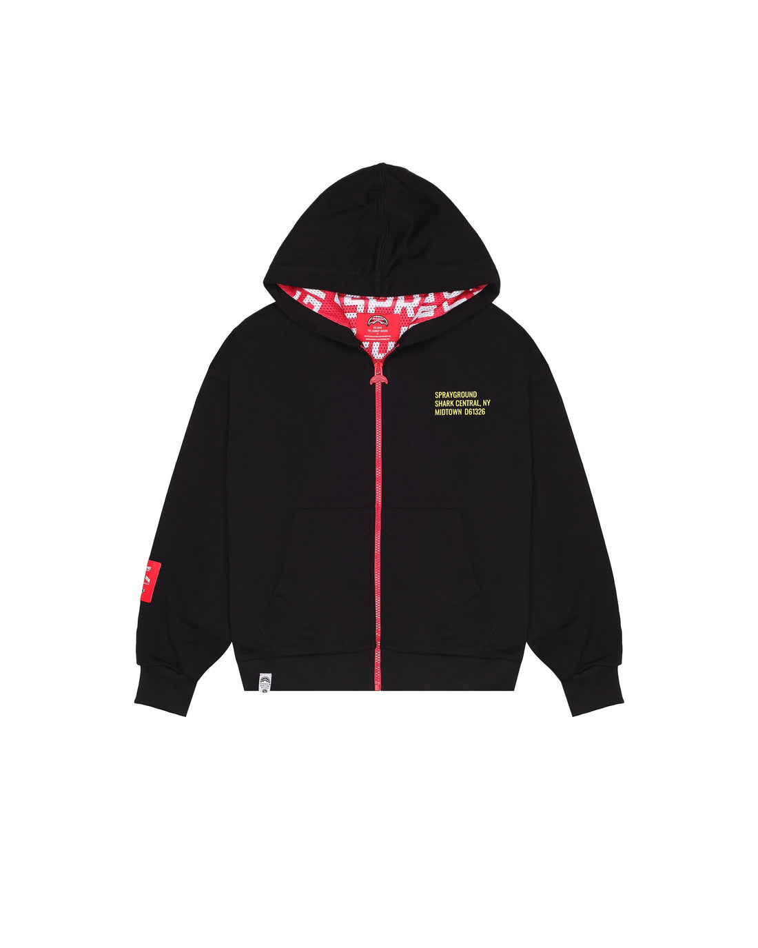 SHARK BASIC OVER FULLZIP HOODIE BLK