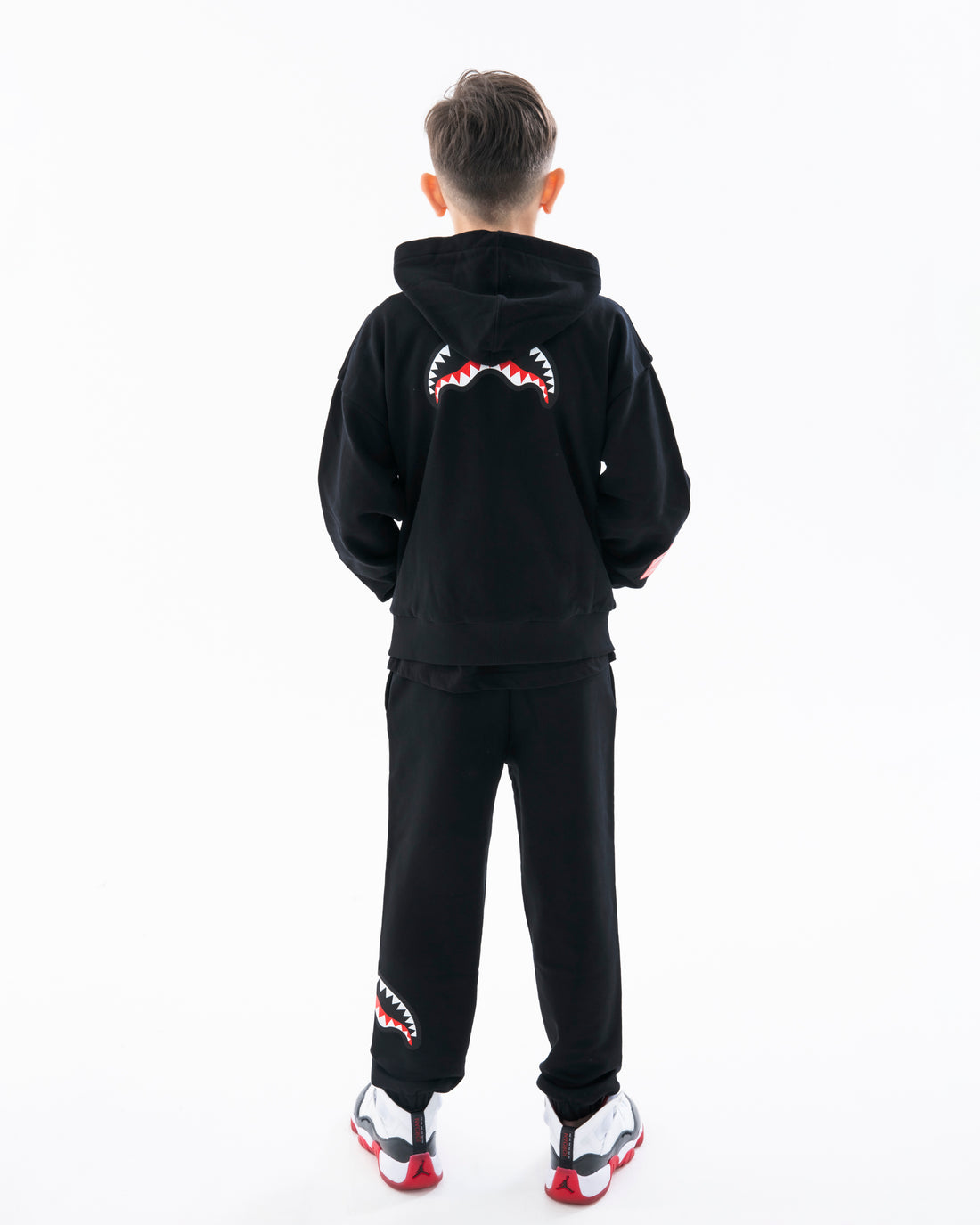 SHARK BASIC OVER FULLZIP HOODIE BLK