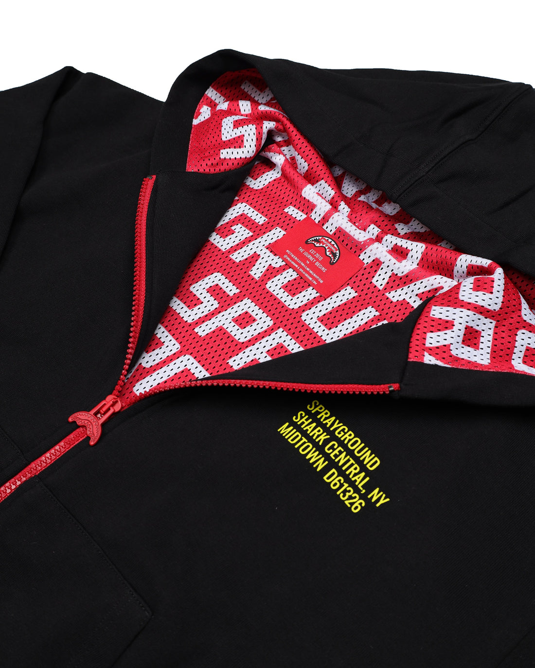 SHARK BASIC OVER FULLZIP HOODIE BLK