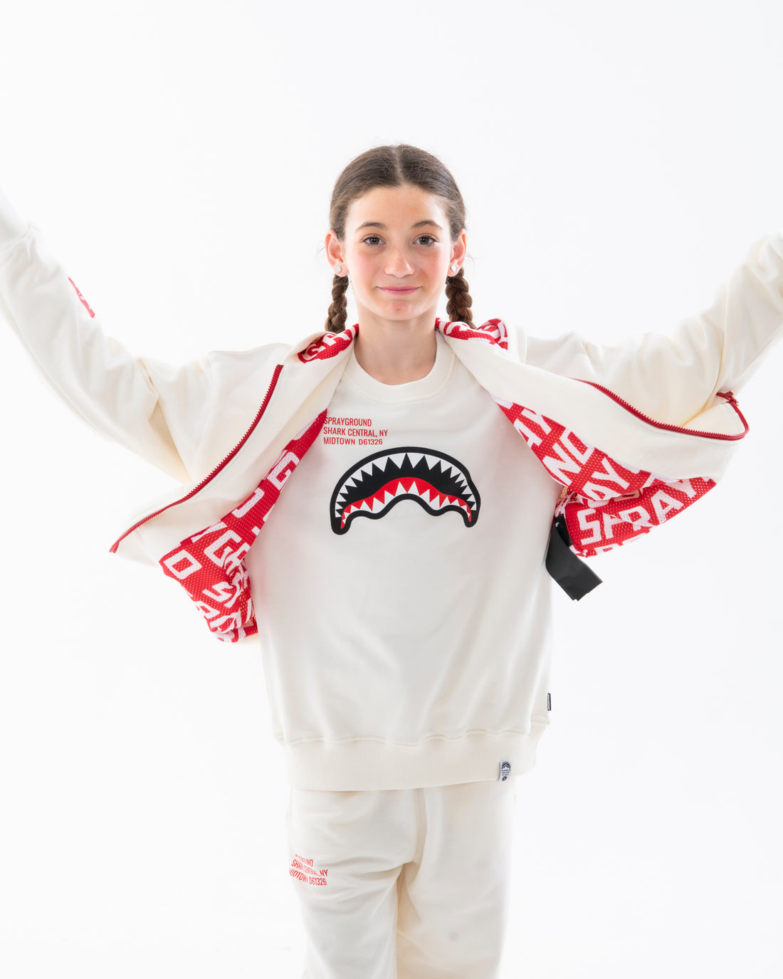 SHARK BASIC OVER FULLZIP HOODIE IVO