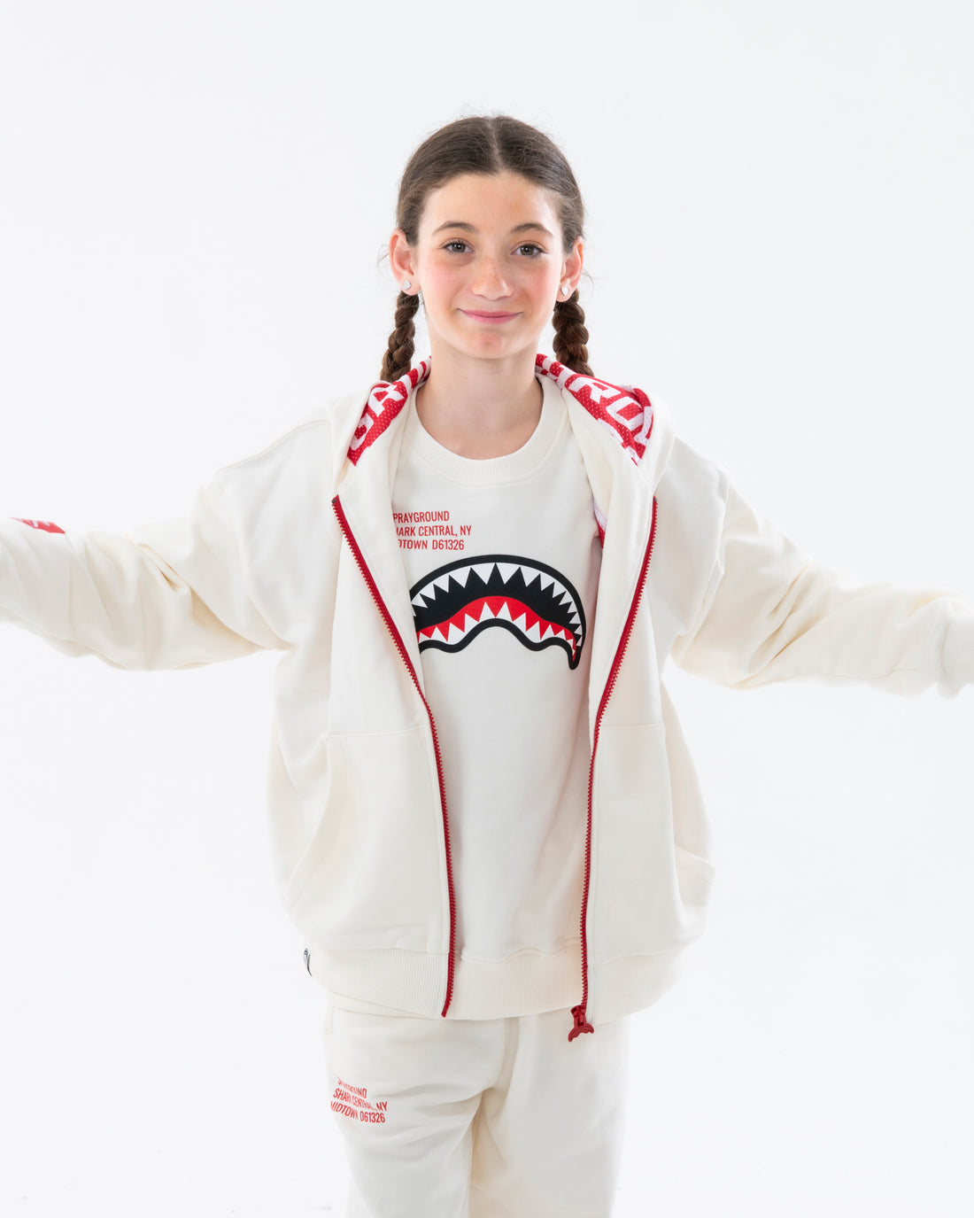 SHARK BASIC OVER FULLZIP HOODIE IVO
