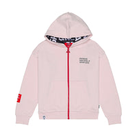 SHARK BASIC OVER FULLZIP HOODIE LIGHT PINK