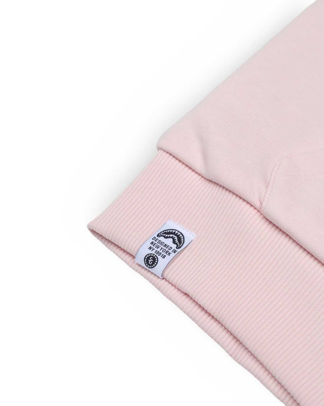 SHARK BASIC OVER FULLZIP HOODIE LIGHT PINK