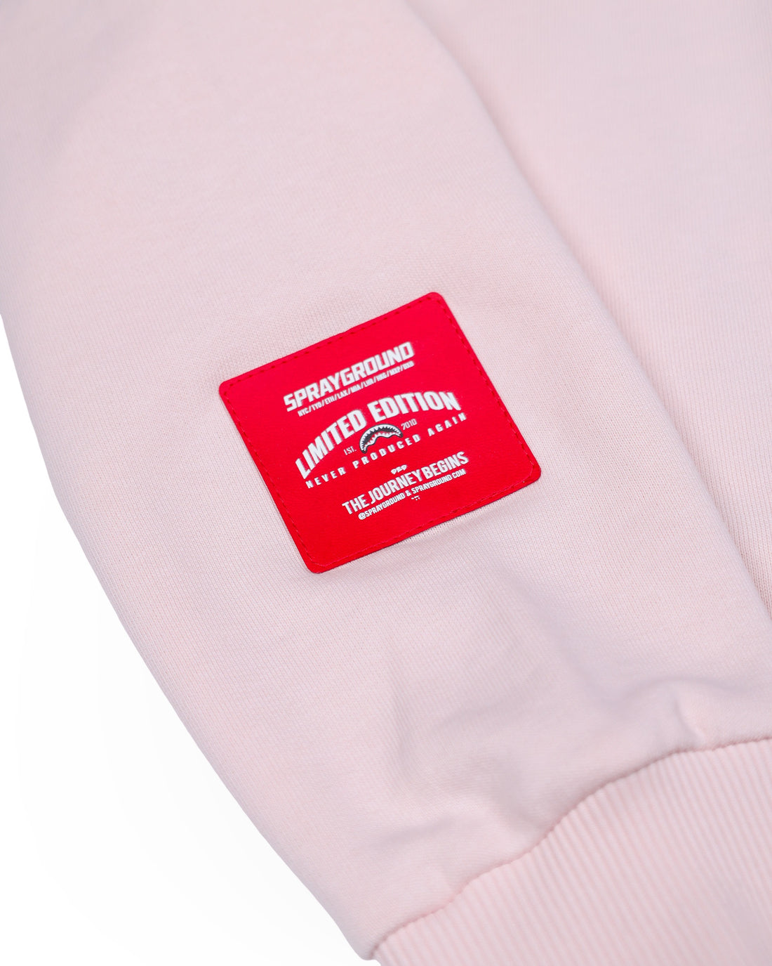 SHARK BASIC OVER FULLZIP HOODIE LIGHT PINK